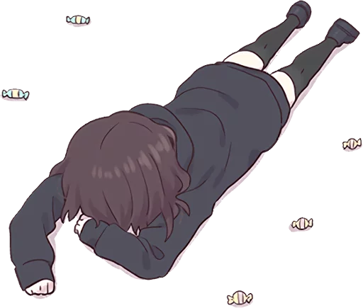 😣 Стикер «Menhera-chan 2 ENG» для Telegram