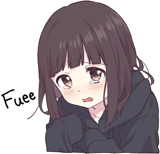 😢 Стикер «Menhera-chan 2 ENG» для Telegram