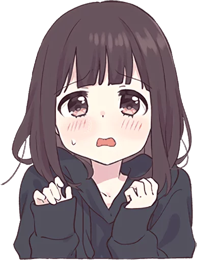 😟 Стикер «Menhera-chan 2 ENG» для Telegram