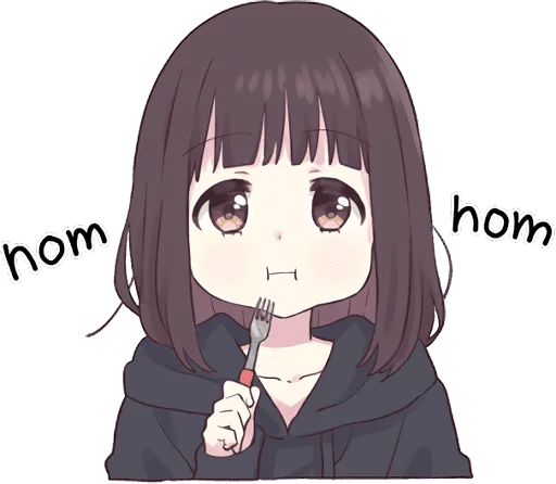 🍽️ Стикер «Menhera-chan 2 ENG» для Telegram