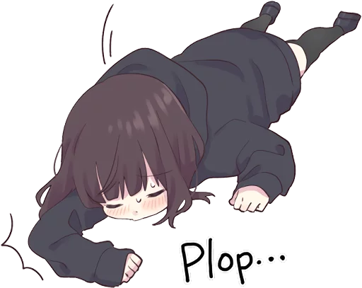 😖 Стикер «Menhera-chan 2 ENG» для Telegram
