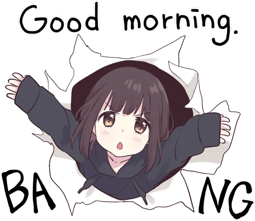 🙌 Стикер «Menhera-chan 2 ENG» для Telegram