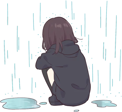 🌧️ Стикер «Menhera-chan 2 ENG» для Telegram