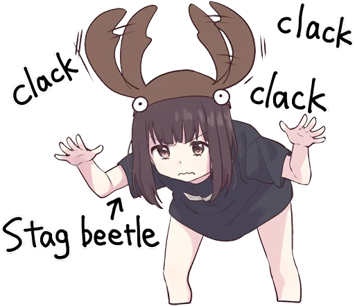 🦂 Стикер «Menhera-chan 2 ENG» для Telegram