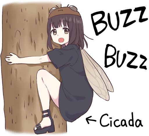 🦗 Стикер «Menhera-chan 2 ENG» для Telegram