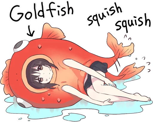 🐟 Стикер «Menhera-chan 2 ENG» для Telegram