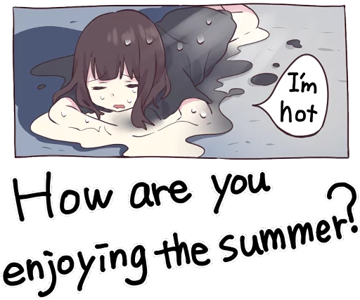 ☀️ Стикер «Menhera-chan 2 ENG» для Telegram