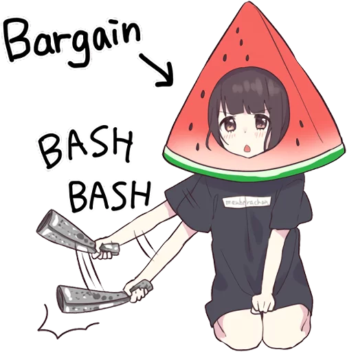 🍉 Стикер «Menhera-chan 2 ENG» для Telegram