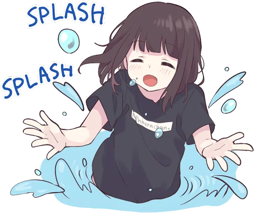 💦 Стикер «Menhera-chan 2 ENG» для Telegram