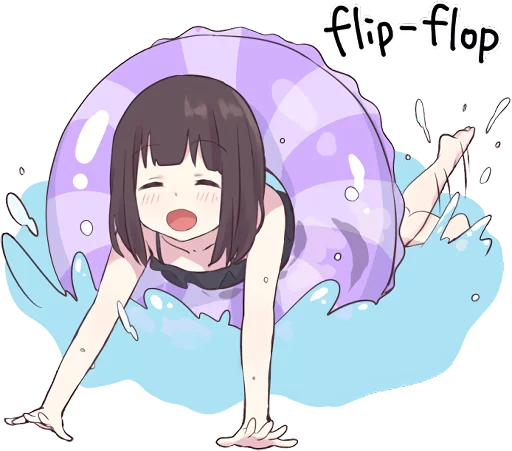 💦 Стикер «Menhera-chan 2 ENG» для Telegram