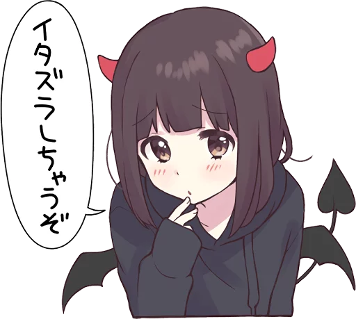 😈 Стикер «Menhera-chan. 3» для Telegram