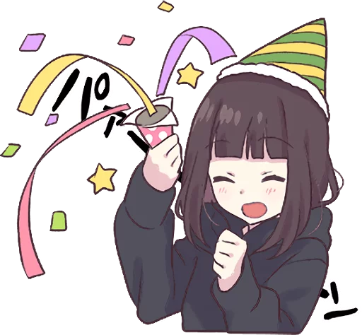 🎉 Стикер «Menhera-chan. 3» для Telegram
