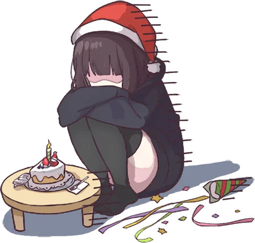 😢 Стикер «Menhera-chan. 3» для Telegram