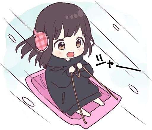 🏂 Стикер «Menhera-chan. 3» для Telegram