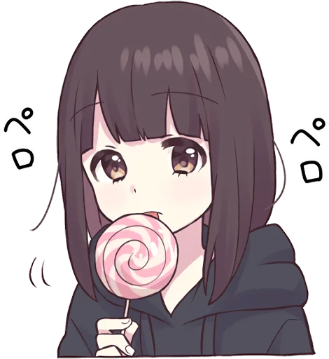🍭 Стикер «Menhera-chan. 3» для Telegram