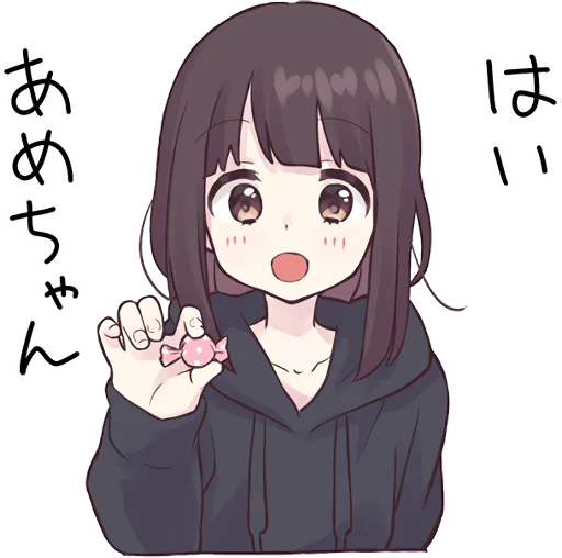 🍬 Стикер «Menhera-chan. 3» для Telegram
