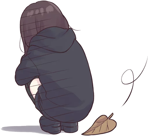 😶 Стикер «Menhera-chan. 3» для Telegram