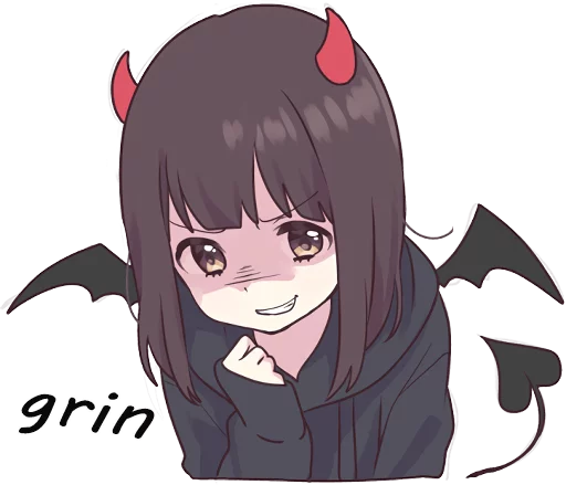 😈 Стикер «Menhera-chan. 3 ENG» для Telegram