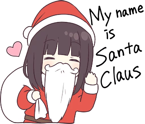 🎅 Стикер «Menhera-chan. 3 ENG» для Telegram