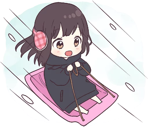 🏂 Стикер «Menhera-chan. 3 ENG» для Telegram