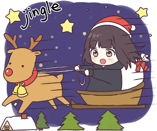 🦌 Стикер «Menhera-chan. 3 ENG» для Telegram