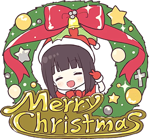 🎅 Стикер «Menhera-chan. 3 ENG» для Telegram