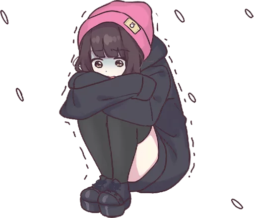 😨 Стикер «Menhera-chan. 3 ENG» для Telegram