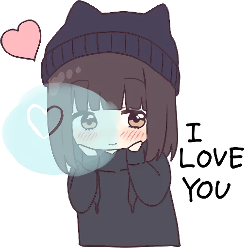 😍 Стикер «Menhera-chan. 3 ENG» для Telegram