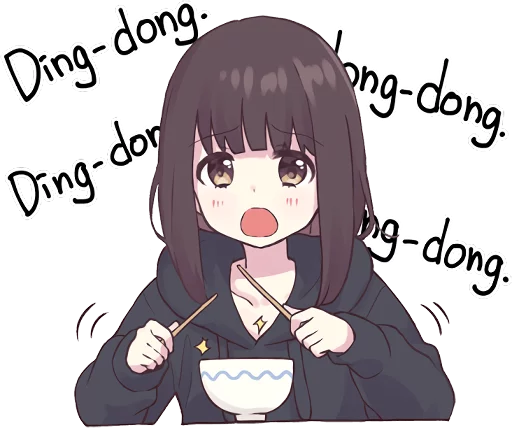 😦 Стикер «Menhera-chan. 3 ENG» для Telegram