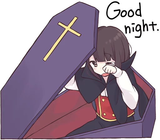 😴 Стикер «Menhera-chan. 3 ENG» для Telegram