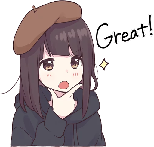 😎 Стикер «Menhera-chan. 3 ENG» для Telegram