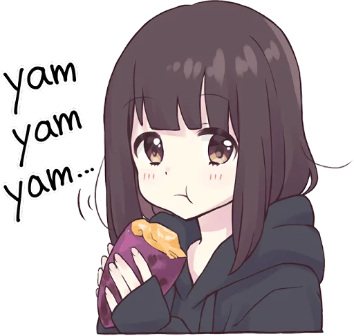🍠 Стикер «Menhera-chan. 3 ENG» для Telegram