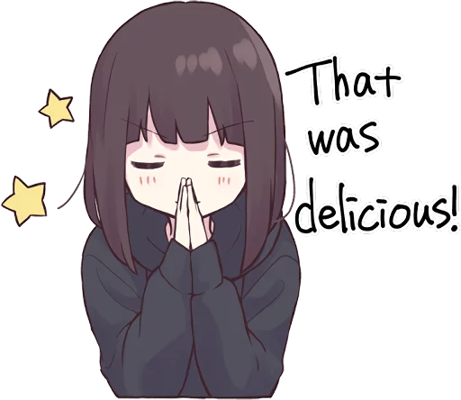 🙏 Стикер «Menhera-chan. 3 ENG» для Telegram
