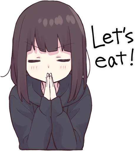 🙏 Стикер «Menhera-chan. 3 ENG» для Telegram