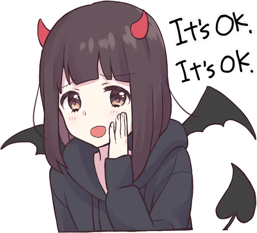 😈 Стикер «Menhera-chan. 3 ENG» для Telegram