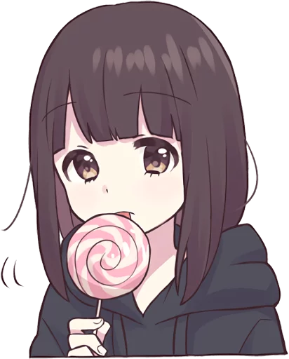 🍭 Стикер «Menhera-chan. 3 ENG» для Telegram