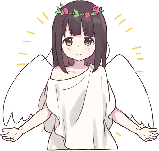 😇 Стикер «Menhera-chan. 3 ENG» для Telegram