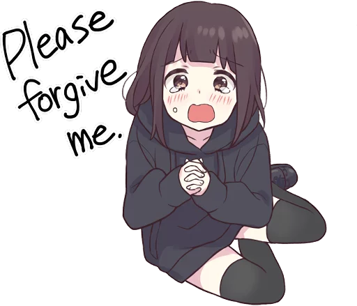 😭 Стикер «Menhera-chan. 3 ENG» для Telegram