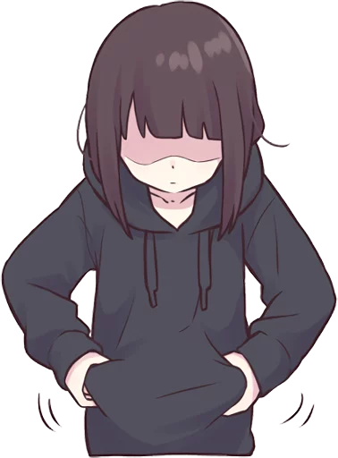 😱 Стикер «Menhera-chan. 3 ENG» для Telegram