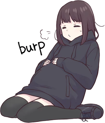 🤢 Стикер «Menhera-chan. 3 ENG» для Telegram