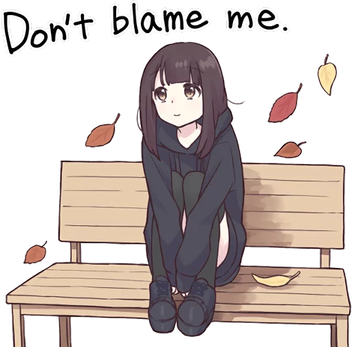 🍃 Стикер «Menhera-chan. 3 ENG» для Telegram