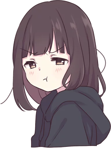 😒 Стикер «Menhera-chan. ENG» для Telegram
