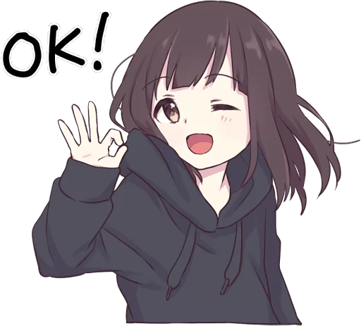 👌 Стикер «Menhera-chan. ENG» для Telegram