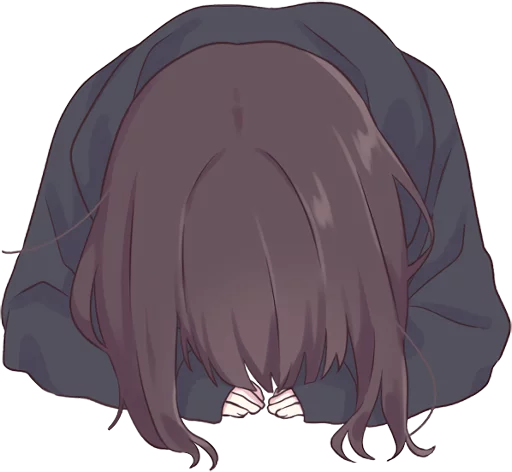 😔 Стикер «Menhera-chan. ENG» для Telegram