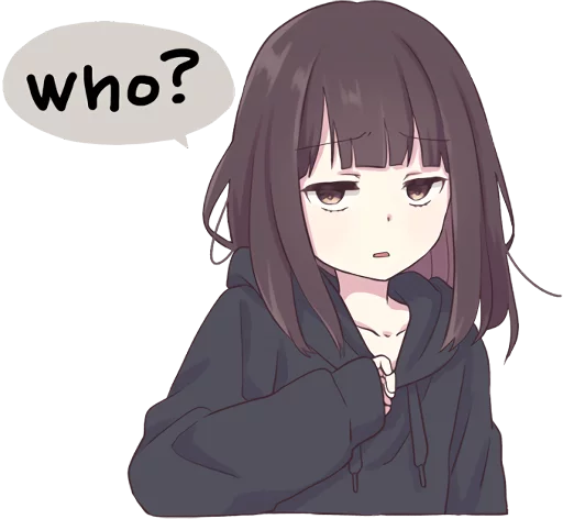 😒 Стикер «Menhera-chan. ENG» для Telegram