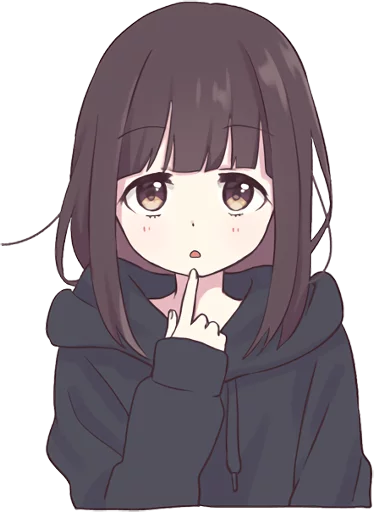 😯 Стикер «Menhera-chan. ENG» для Telegram
