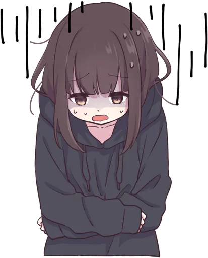 😓 Стикер «Menhera-chan. ENG» для Telegram