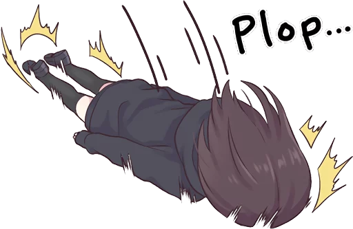 😖 Стикер «Menhera-chan. ENG» для Telegram