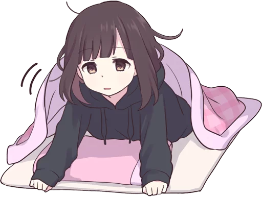 😪 Стикер «Menhera-chan. ENG» для Telegram