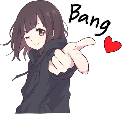 😉 Стикер «Menhera-chan. ENG» для Telegram